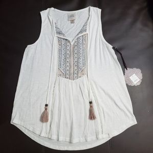 NWT Knox Rose Peasant Top